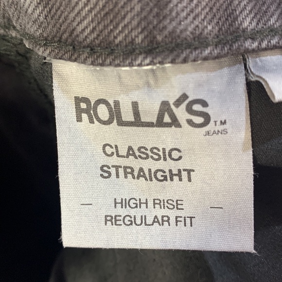 Rolla’s Classic Straight Fit Black Wash Jeans Size 30 - Picture 7 of 12